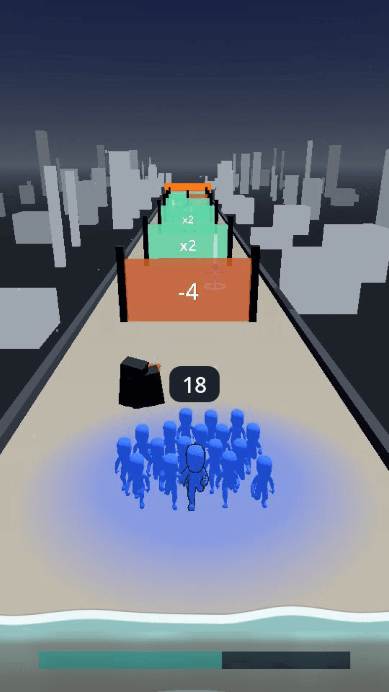 Outrun the Wave — dodging a wreck hazard